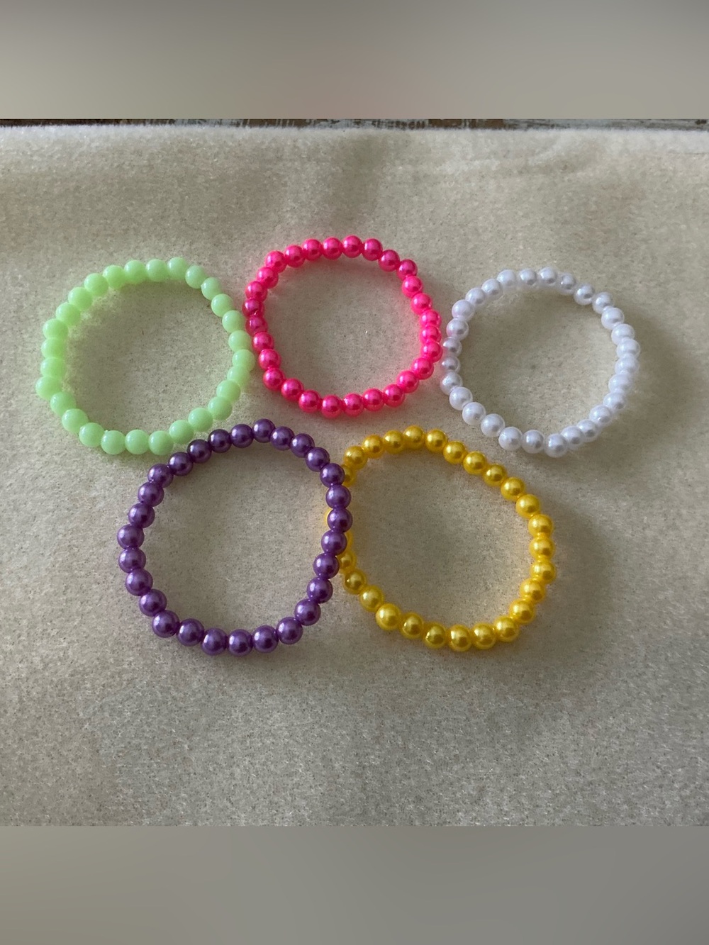 Kids Stretch Bead Bracelet Set  of 5
